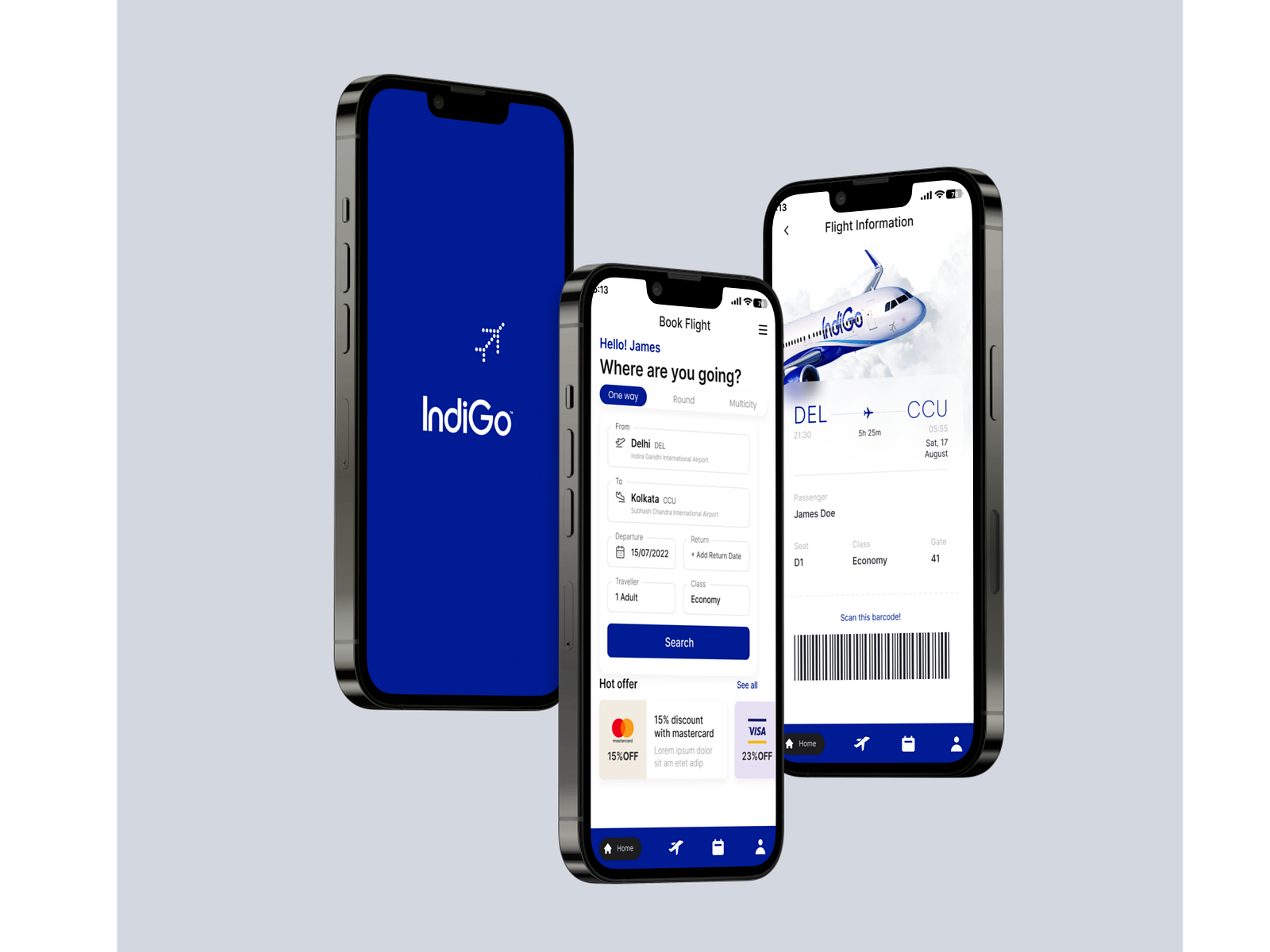 Indigo App UI by Naman Bhateja on Dribbble