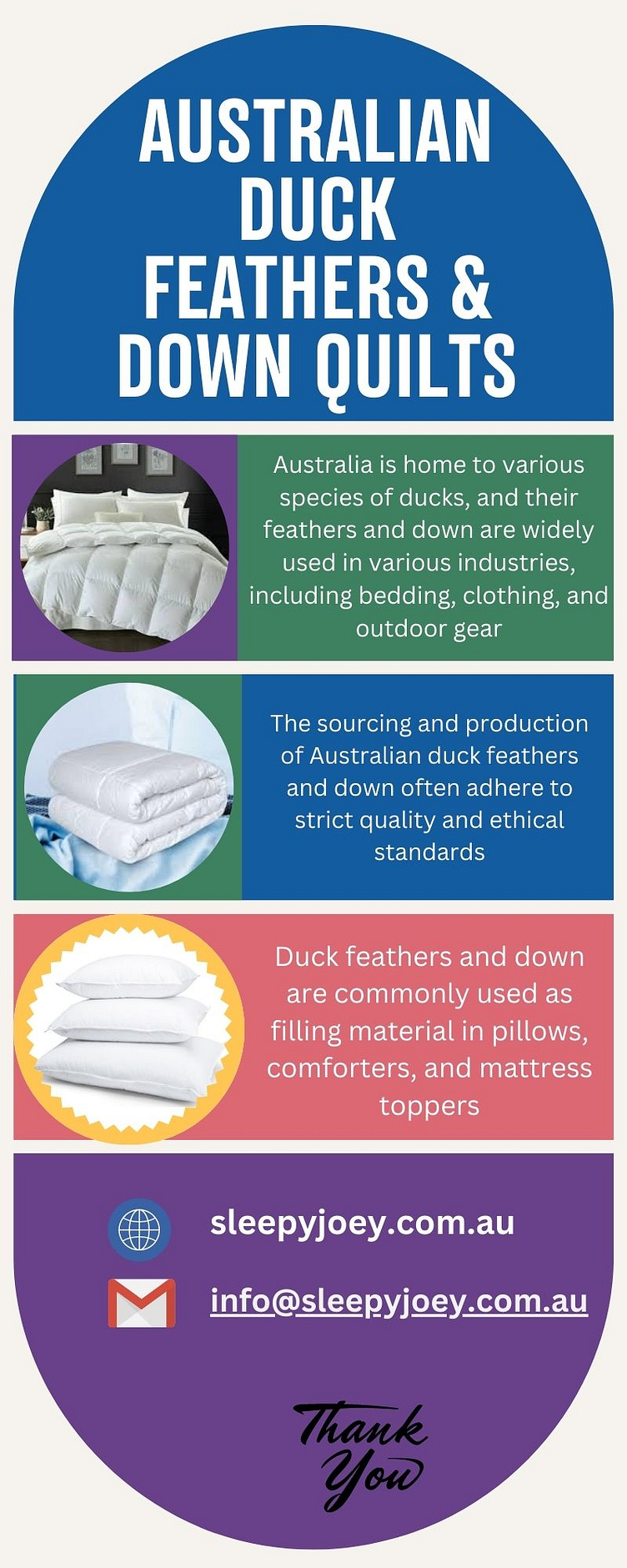 Buy Australian Duck Feathers & Down Quilts Sleepy Joey by Sleepy Joey