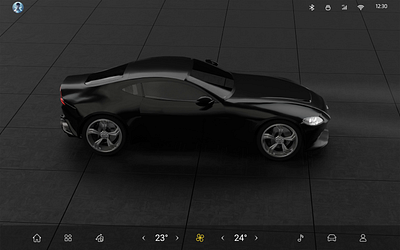 3D HMI (VIDEO) 3d car hmi sketch uiux 交互设计