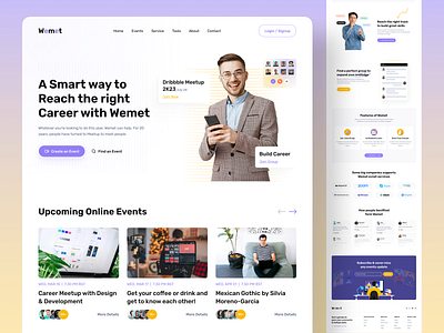 Event Management & Ticketing Website activity artiflow conference design event event management event planner eventcommunity eventlogistics eventmarketing eventnetworking halal landing page meetup website uidesign virtual conference website website design