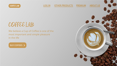 COFFEE WEBSITE UI DESIGN branding graphic design logo ui