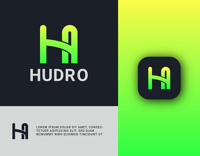 Hudro logo design (unused) brand identity branding design graphic design logo mbapi197 minimal