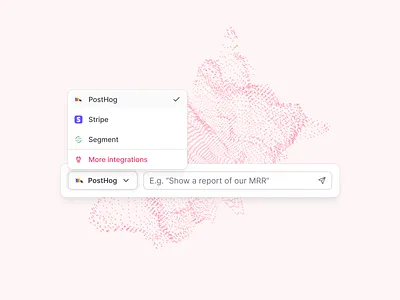 Data source selector ai ai recommendation ai suggestion ask ai chart ai chat ai connect connect app data selector data source generate report integrations open ai open gpt report ai report creation saas salesforce selector templates