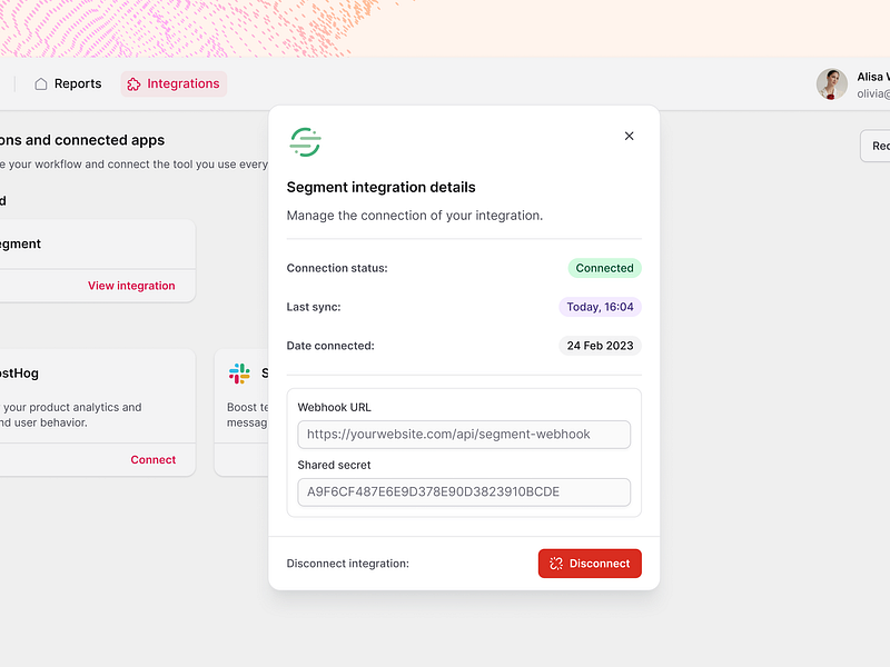 Integration status app error app sync confirmation connect connection connection status disconnect disconnect app error state integration integration error integration error state integration status integrations modal notification status status error status warning sync
