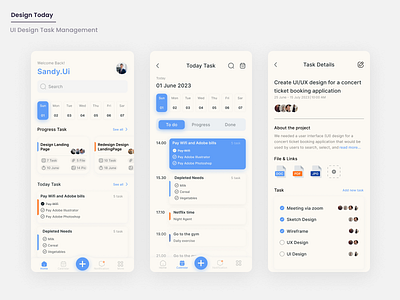 Task Management - app app design management mobile mobile design task task management ui ui design ui mobile uiux
