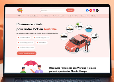 Insurance Web UI Design animation branding design graphic design illustration insurance web ui design logo motion graphics ui ux vector website ui design