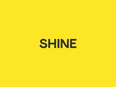 New logo Shine bank logo motion rebranding typography