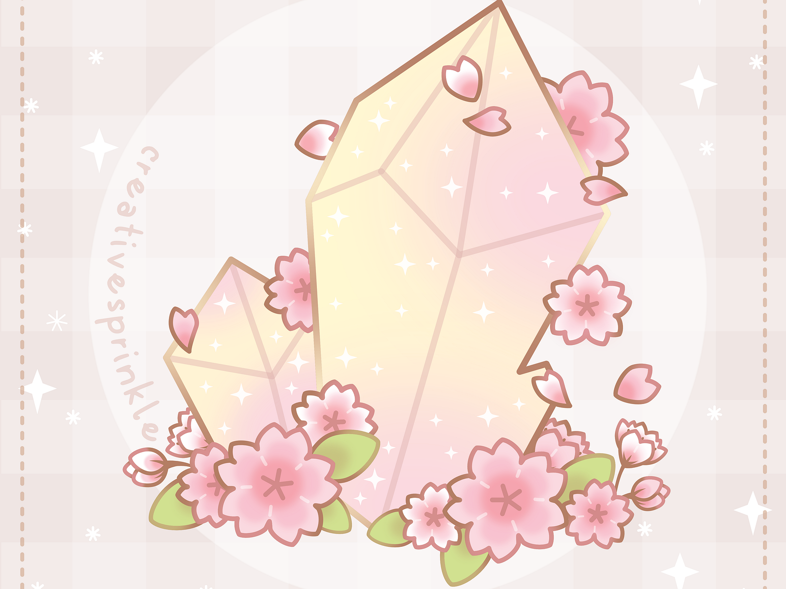 Magical Sakura Cherry Blossoms Floral Crystal by Creative Sprinkle on  Dribbble