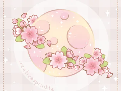 Magical Sakura Cherry Blossoms Floral Planet astronomy gradients planet space