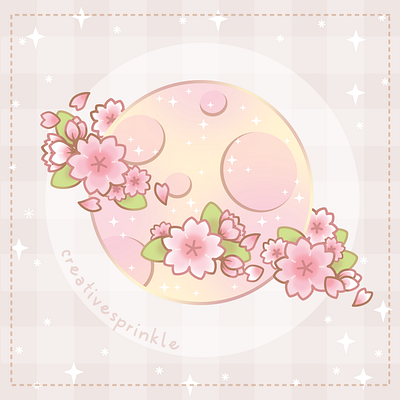 Magical Sakura Cherry Blossoms Floral Planet astronomy gradients planet space