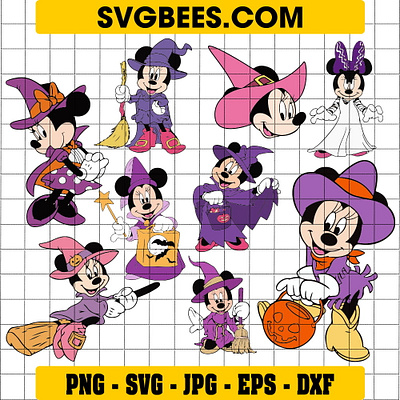 Minnie Mouse Halloween SVG minnie mouse halloween svg svgbees