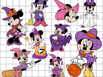 Minnie Mouse Halloween SVG minnie mouse halloween svg svgbees
