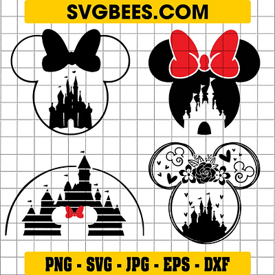 Minnie Mouse Castle SVG minnie mouse castle svg svgbees