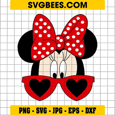 Minnie Mouse Sunglasses SVG minnie mouse sunglasses svg svgbees