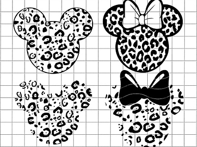 Cheetah Minnie Mouse SVG cheetah minnie mouse svg svgbees