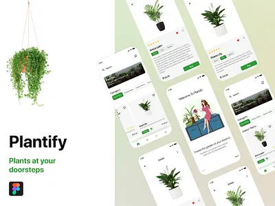 Plantify Mobile App Design: iOS Android UX UI Designer 7span animation branding design graphic design illustration logo ui ux vector
