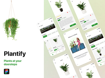 Plantify Mobile App Design: iOS Android UX UI Designer 7span animation branding design graphic design illustration logo ui ux vector