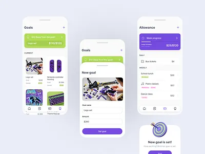 Digital Piggy Bank / Parent App digitalmoney digitalpiggybank fintech ui ux
