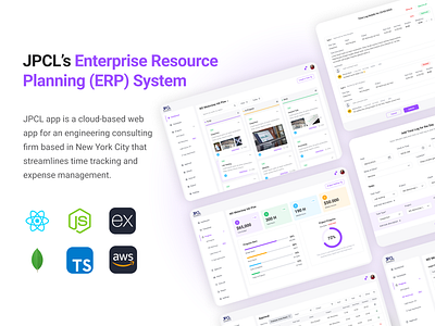 JPCL - Enterprise Resource Planning (ERP) app design app development enterprise resource planing erp erp development ui user research ux web app