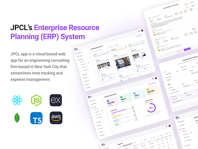 JPCL - Enterprise Resource Planning (ERP) app design app development enterprise resource planing erp erp development ui user research ux web app