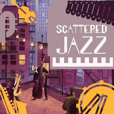 Jazz song cover art cover art design graphic design illustration song