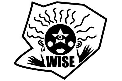 WISE art concept cover design esoteric illustration logo magic mystery poster print redbubble sticker wisdom wise