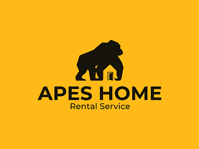 Apes Home Rental Service Logo Concept apes movie best logo brand brand identity branding company design gorilla logo graphic design logo logo design logos minimal logo mockup modern logo real state realtor realty vector vectplus