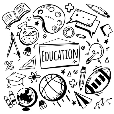 Free Education Doodle Art design education education doodle education illustration free doodle free illustration free vector freebie illustration illustrator vector vector design vector download