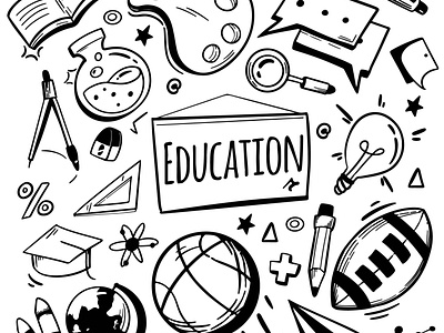 Free Education Doodle Art design education education doodle education illustration free doodle free illustration free vector freebie illustration illustrator vector vector design vector download