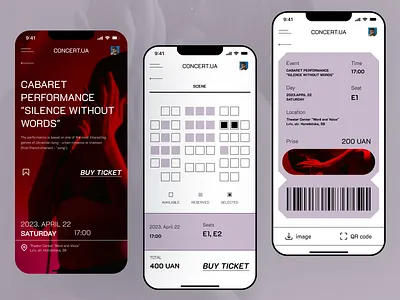 CONCERT.UA ticket app app app design branding buy concert app design mobile app ticket ticket app ui ux webdesign website