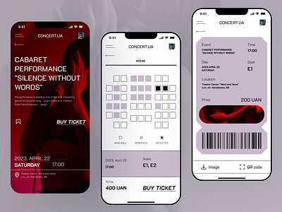 CONCERT.UA ticket app app app design branding buy concert app design mobile app ticket ticket app ui ux webdesign website