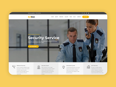 Security Guard HTML Template - SafZon