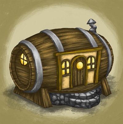 Barrel House concept concept art design illustration