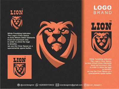 LION LOGO branding design graphic design identity illustration lion logo mark tshirt vector