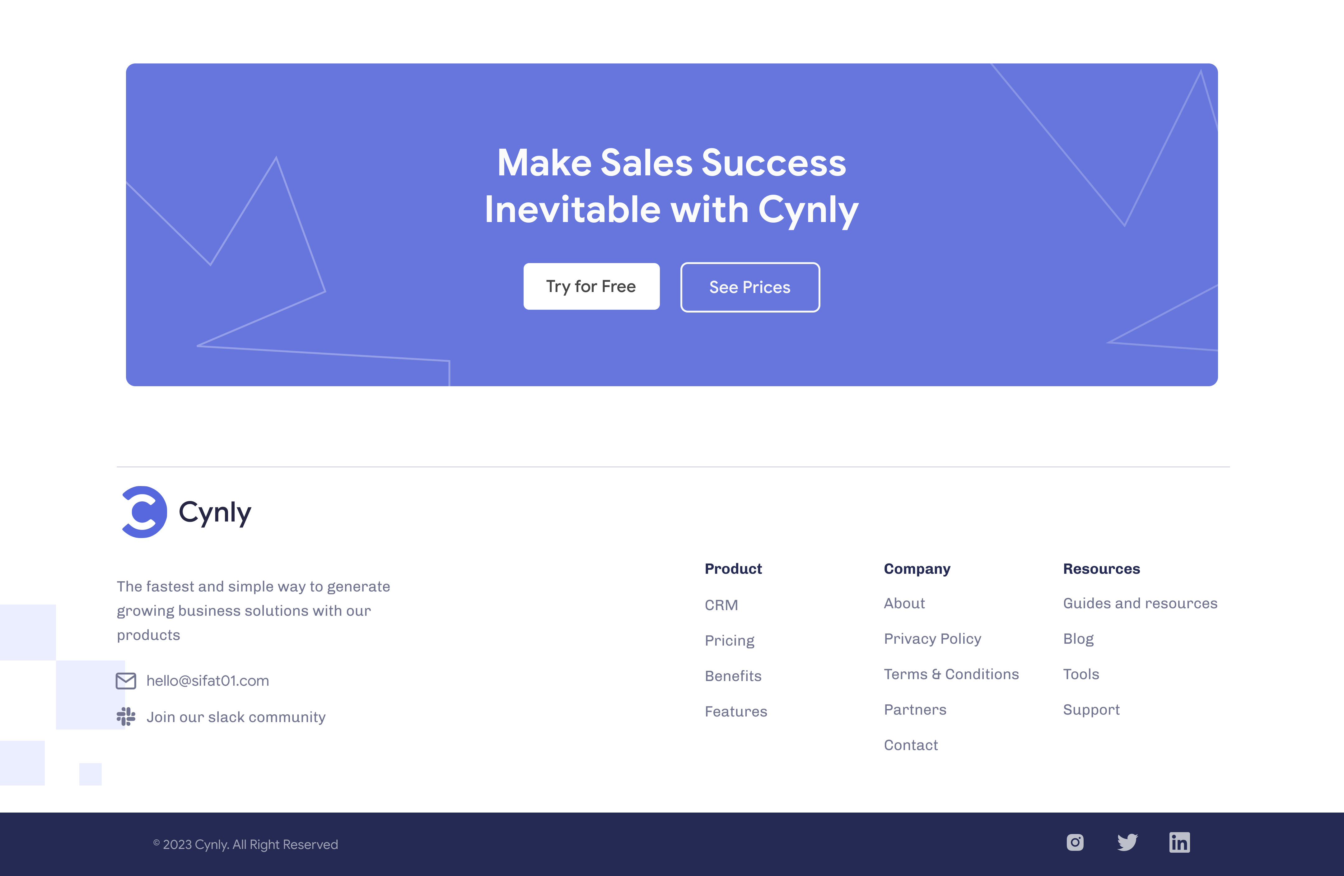 Cynly - CRM Software Website Design by Sifat Hasan on Dribbble