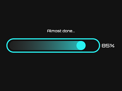 Daily UI 86: Progress Bar daily 86 dailyui design futuristic graphic design progress bar ui ux