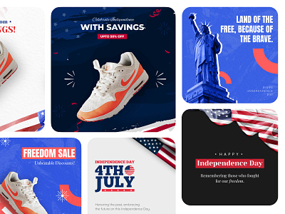 US Independence Day Post Templates ai background design e commerce ecommerce illustration independece day logo mockup post product post product template sale post template ui us us independence us independence day