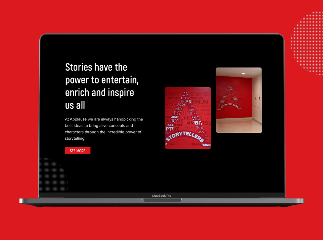 Applause Entertainment black bold dark design design designinspiration illustration interaction design production house design responsive design thedesignfix thedesigntip ui ui ux uiux user experience user interface ux web design website design