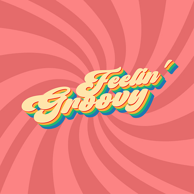 Feelin' groovy adobe adobeillustrator design graphic design illustration typography