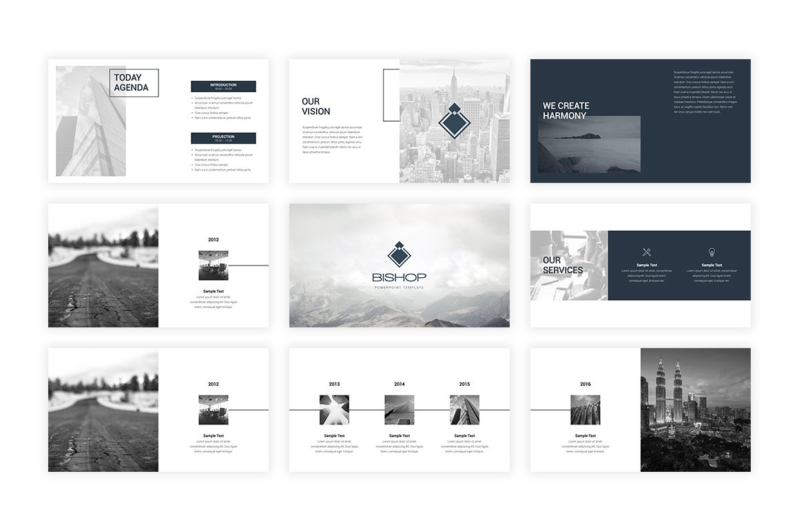 Bishop - PowerPoint Template by UK Best Design on Dribbble