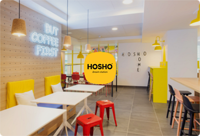 Hosho Case Study art direction branding coworking design figma graphic design hostel logo responsive sleep ui ui design ux ux design web webflow website