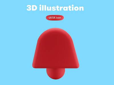 UI/UX 3D icon - bell 3d 3d illustration 3d object character design illustration