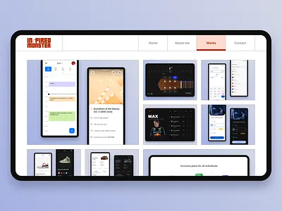 Portfolio Update - Works page branding clean dailyui design desktop logo minimal portfolio product design product designer simple ui ux work works