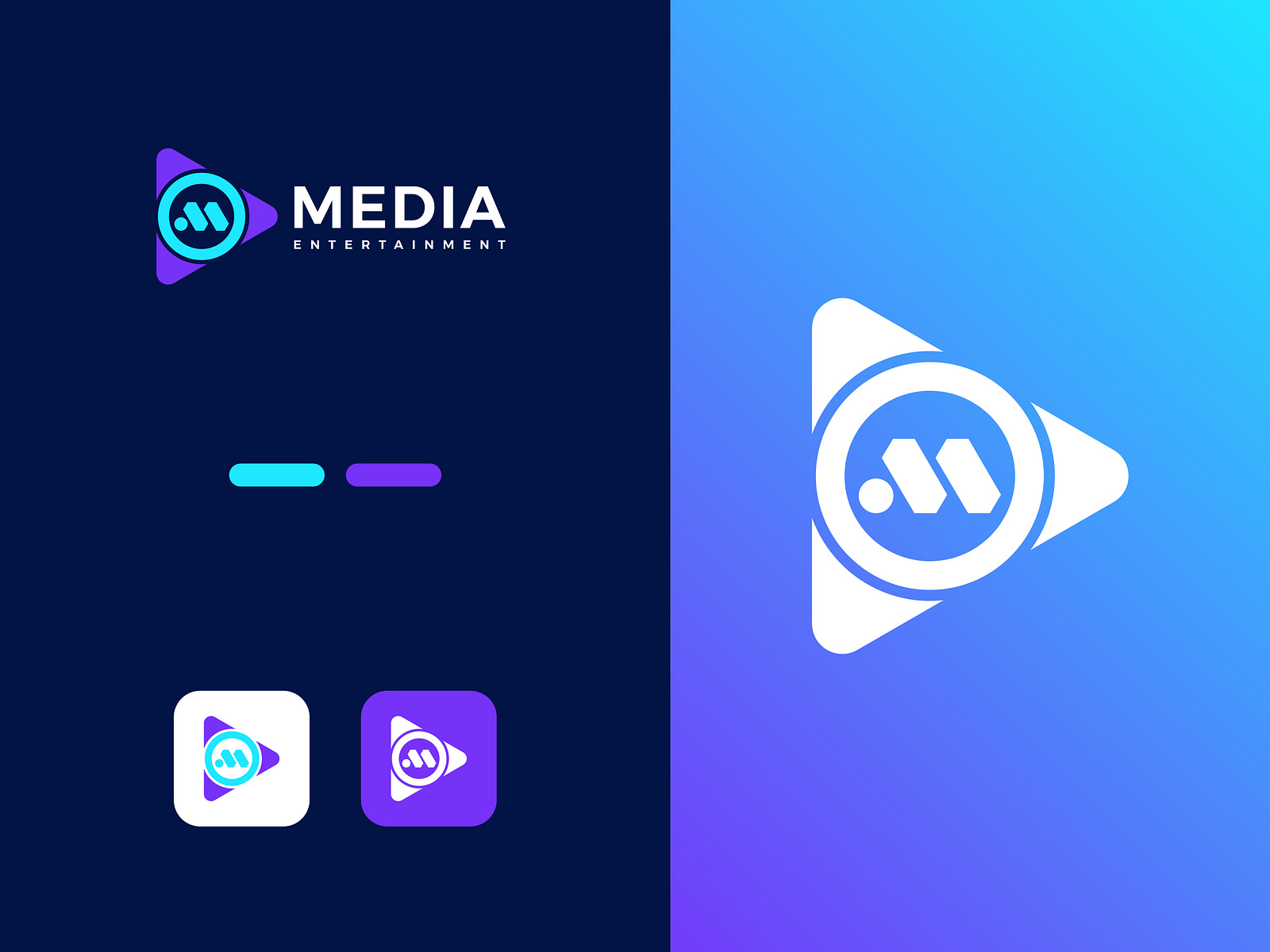 Media Entertainment - Logo Design by Md. Ehsanul Huq on Dribbble