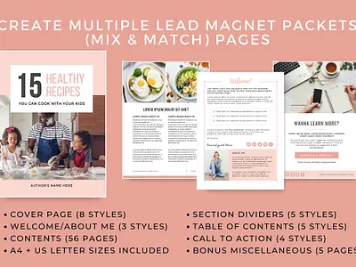 Canva Lead Magnet BUNDLE for Coaches branding design illustration logo vector