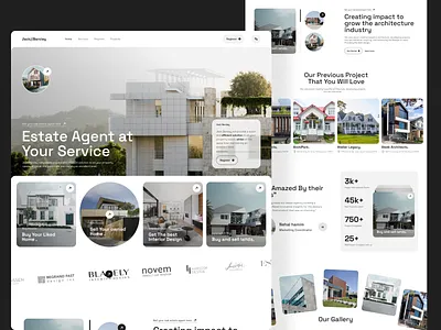 Real Estate Landing Page. architecture architecture landing architecture website home decor homepage hpuse interiordesign landing page modern webui portfolio property management property website real estate agency realestate rental resid startup realestate urban architecture user interface web real estate