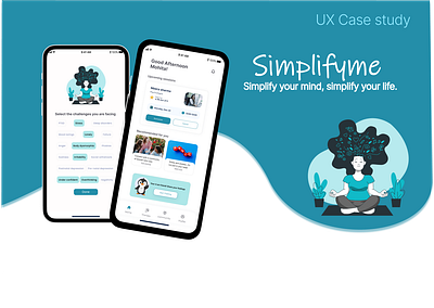 Simplifyme | UI/UX case study | Mental health app app casestudy design figma mental health therapy ui uiux