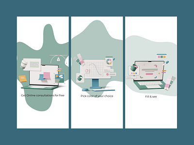 Onboarding. app design illustration ui vector