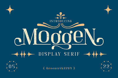 Moggen Classic Display Serif ads branding classic serif display font display serif fonts graphic design logo