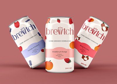 Brewtch logo design & packaging branding logo design packaging